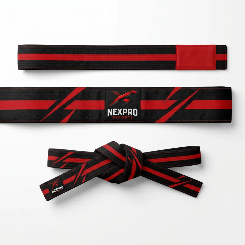 BJJ Belt Brazilian Jiu-Jitsu Ranking Belt Custom Embroidered – Nexpro Exports