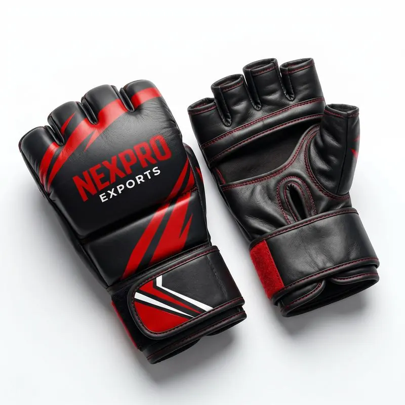 MMA Gloves Open Finger Grappling Striking Custom – Nexpro Exports